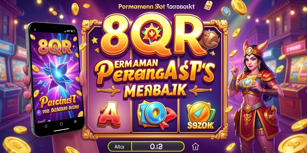 Tangkapan layar gameplay 8QR menunjukkan gulungan yang berputar dan grafik memukau.