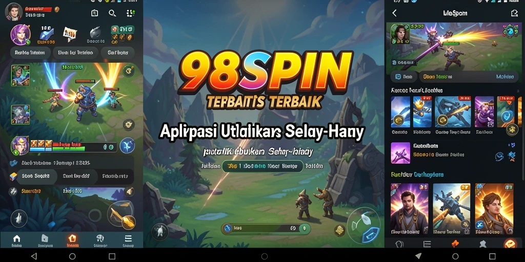 Tampilan antarmuka pengguna 98SPIN yang modern dan fungsional.