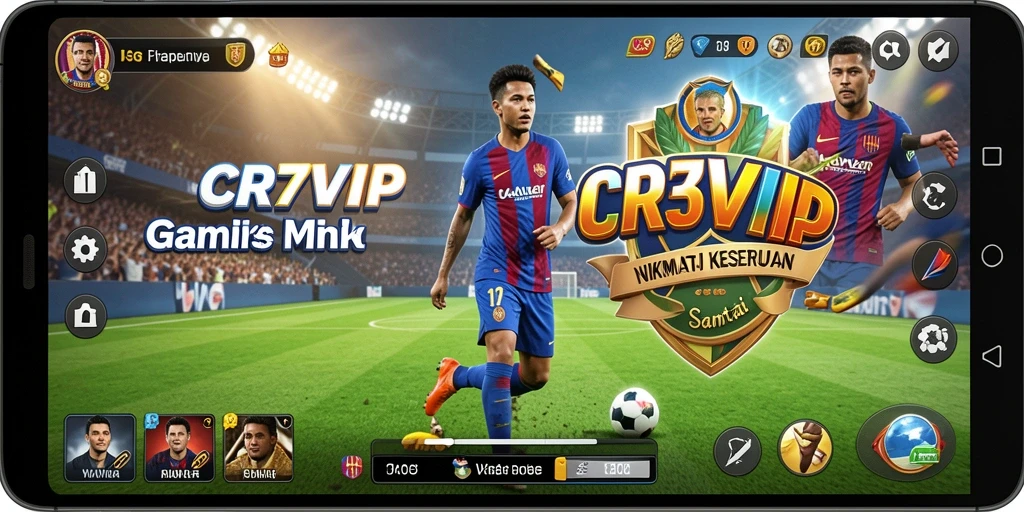 Tangkapan layar utama CR7VIP menampilkan gameplay yang menarik dan penuh warna.
