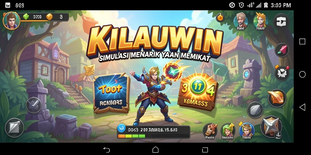 Screenshot gameplay KILAUWIN yang menunjukkan simulasi kehidupan yang menakjubkan.