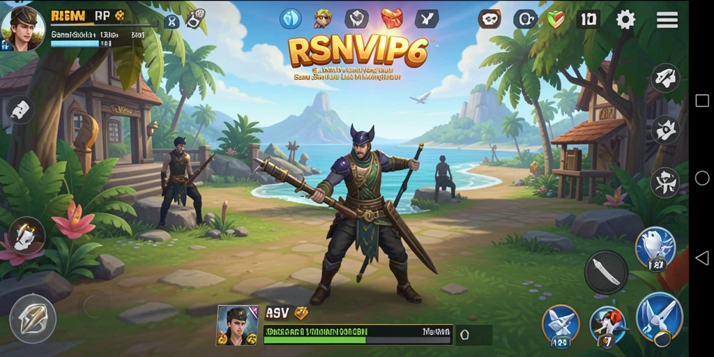 Tampilan gameplay RSNVIP6 yang seru dan penuh warna.