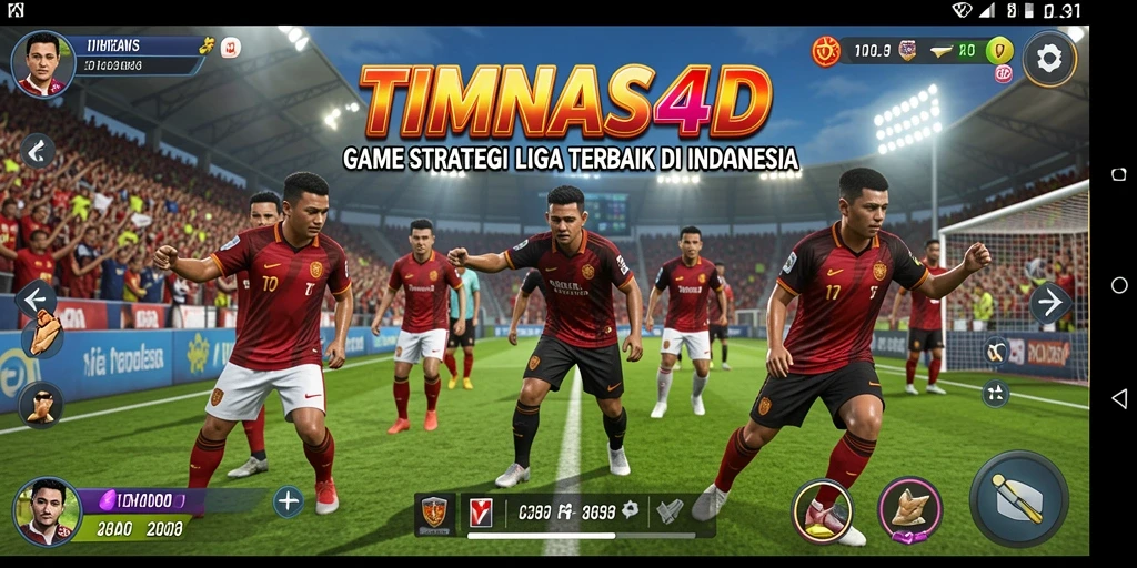 Tampilan gameplay seru dan interaktif di TIMNAS4D.